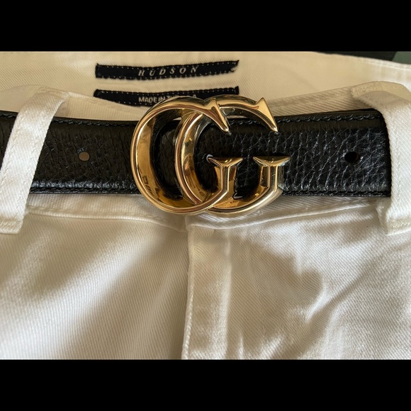 Sold !! Gucci Black Guccissima leather GG belt size 80 - Picture 14 of 14